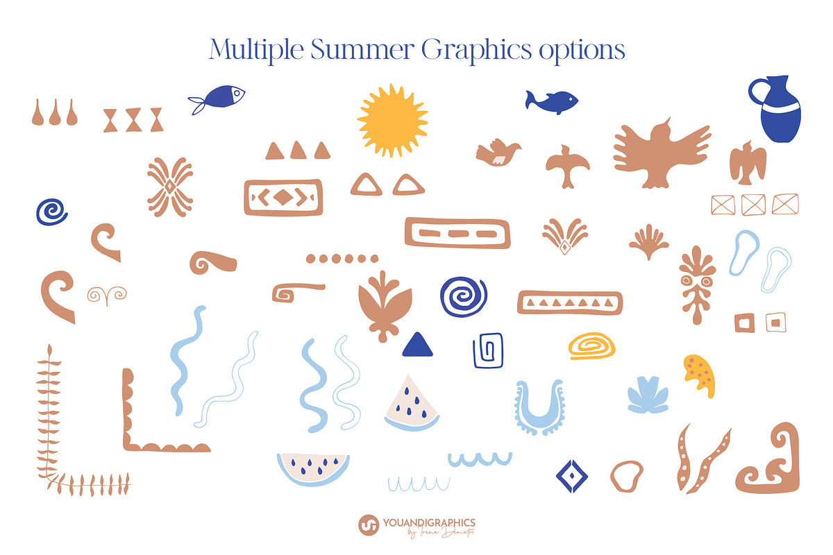 The Summer Graphics Collection, a Graphic by Youandigraphics