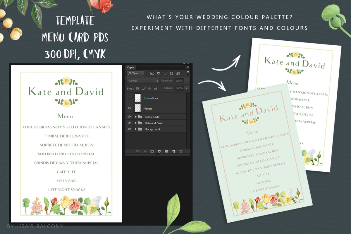 Wedding Graphics Morning Flowers Kit, a Decorative Illustration by Lisa's Balcony (Photo 10 of 13)