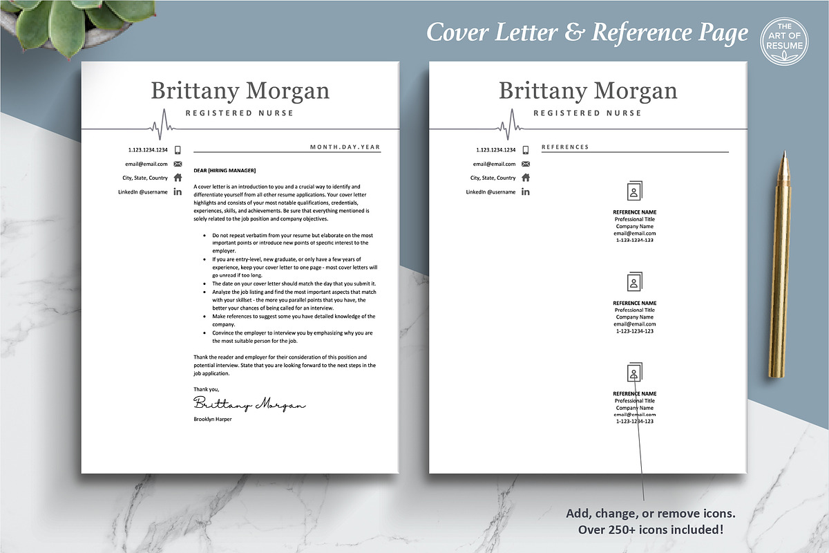 Resume Template for Nursing, Medical, a Resume Template by The Art of Resume (Photo 6 of 8)