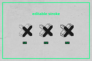 3D Wireframe Isometric Shapes | 1, an Object Graphic by MaximGertsen (Thumbnail 3 of 11)