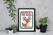Christmas postage stamp Believe, an Illustration by Daily.Designs (Thumbnail 3 of 5)