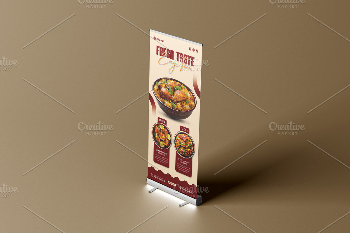 Roll-Up Banner for Food Advertising preview 4
