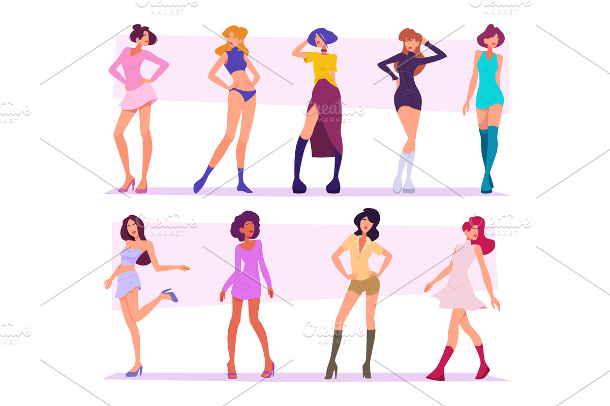 Fashioned characters. Stylized, an Object Illustration by Onyx