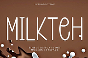 Milkteh, a Sans Serif Font by InermediaSTUDIO (Thumbnail 1 of 7)