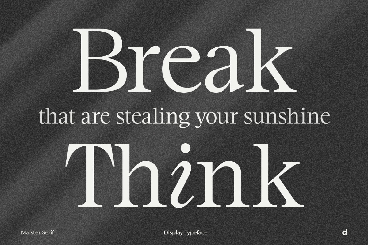 Maister//Display Serif, a Serif Font by Dora Typefoundry (Photo 10 of 20)