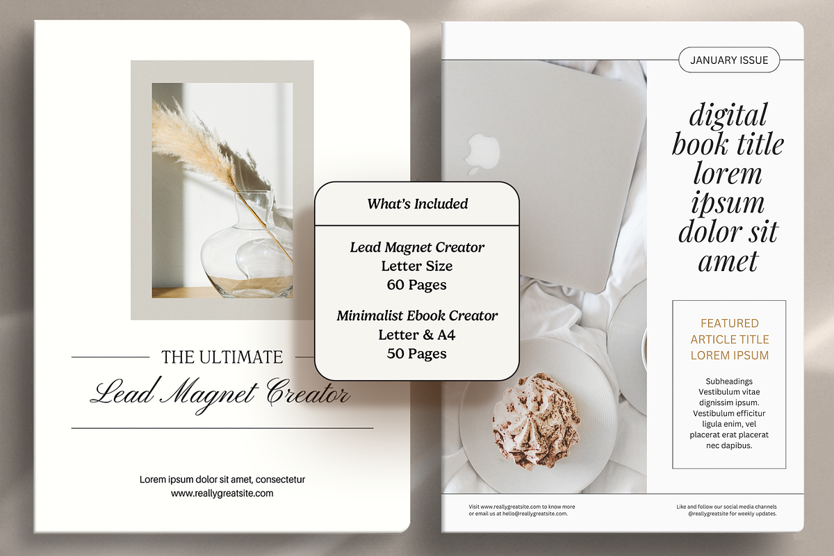 10 Ebooks Bundle Canva Templates, a Marketing Template by Creatif Foundry (Photo 6 of 9)