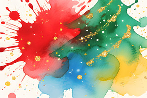 Splashes of Color Card Background, a Pattern Graphic by Sharon Schwalbe