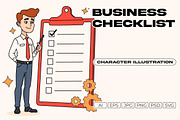 Business Checklist Illustration, a Work Illustration by Partikusi Design (Thumbnail 2 of 3)