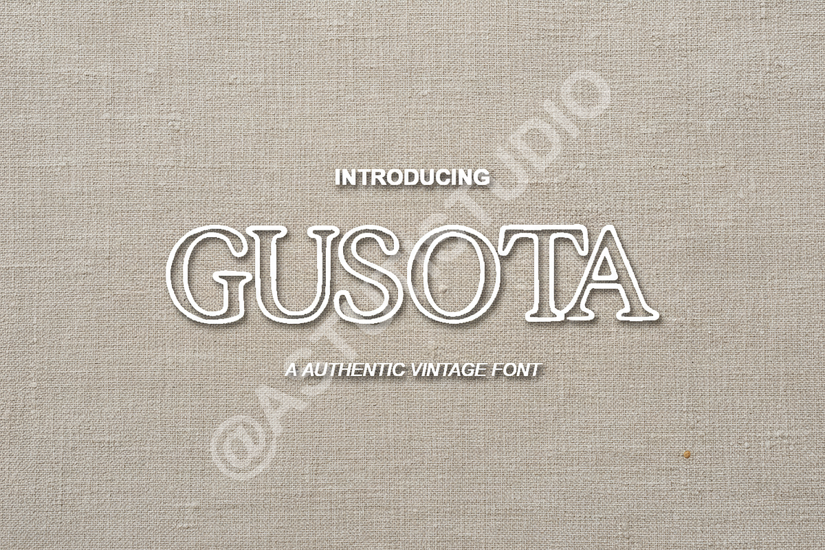 Gusota - Elegant Serif Typeface, a Font by Astuti Studio (Photo 1 of 16)