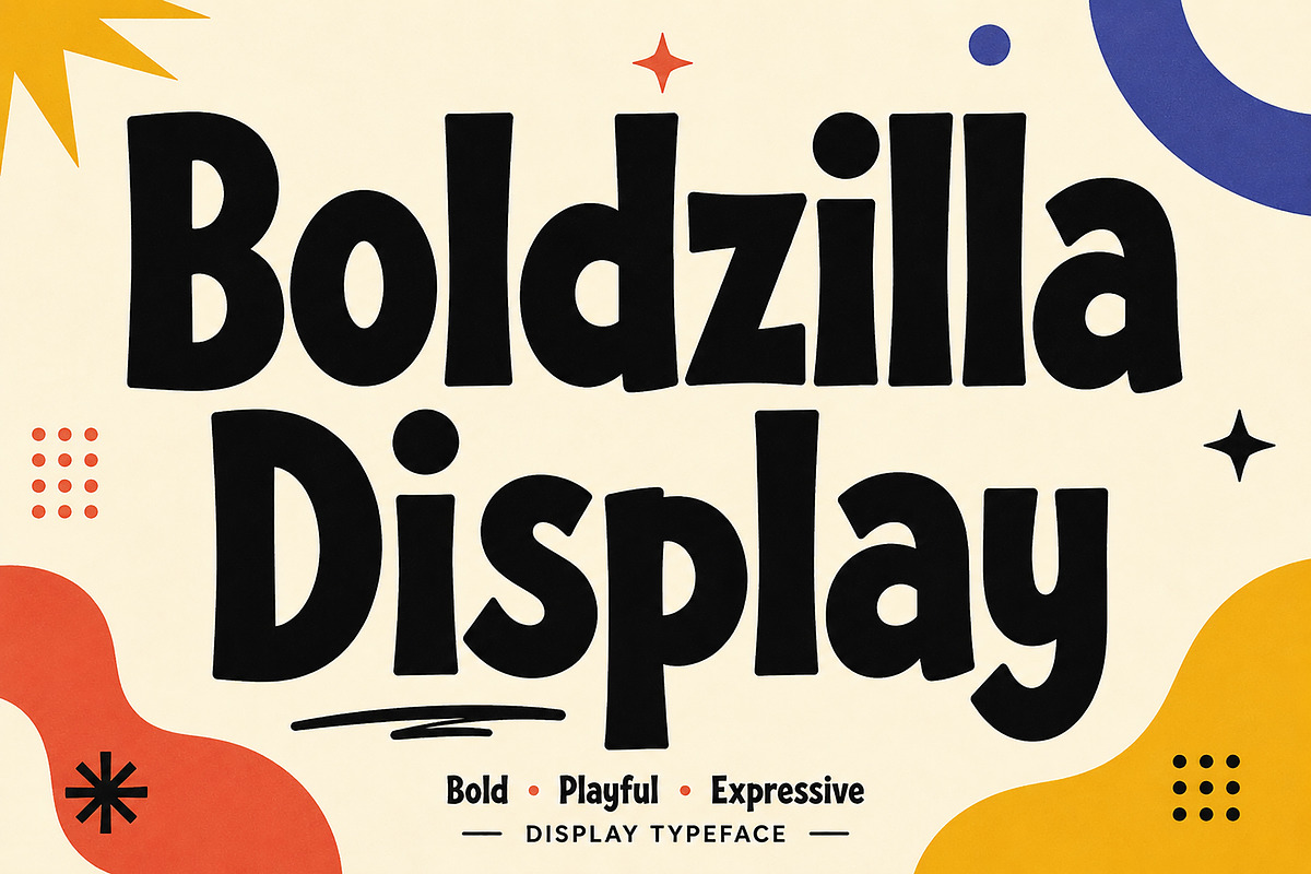 Boldzilla Display, a Slab Serif Font by Wow Magic (Photo 1 of 5)