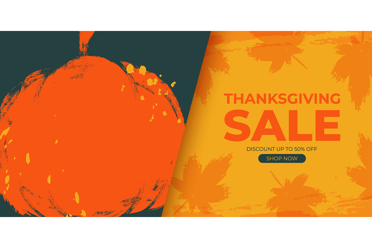 Thanksgiving Sale Graphics Set, a Seasonal Illustration by Finevector (Photo 5 of 6)