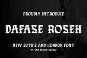 DAFASE ROSEH, a Blackletter Font by Viswal Studio (Thumbnail 1 of 5)
