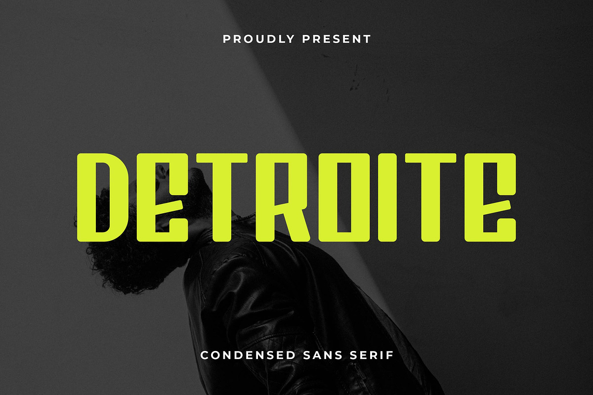 Detroite Display Typeface, a Sans Serif Font by Artiveko (Photo 1 of 6)