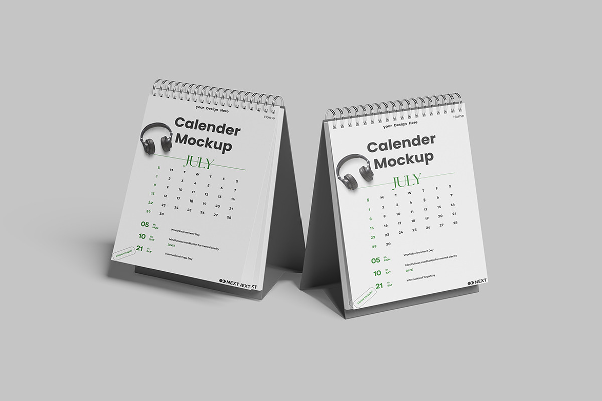 Calendar Mockup, a Merchandise Mockup by seramoe (Photo 3 of 5)