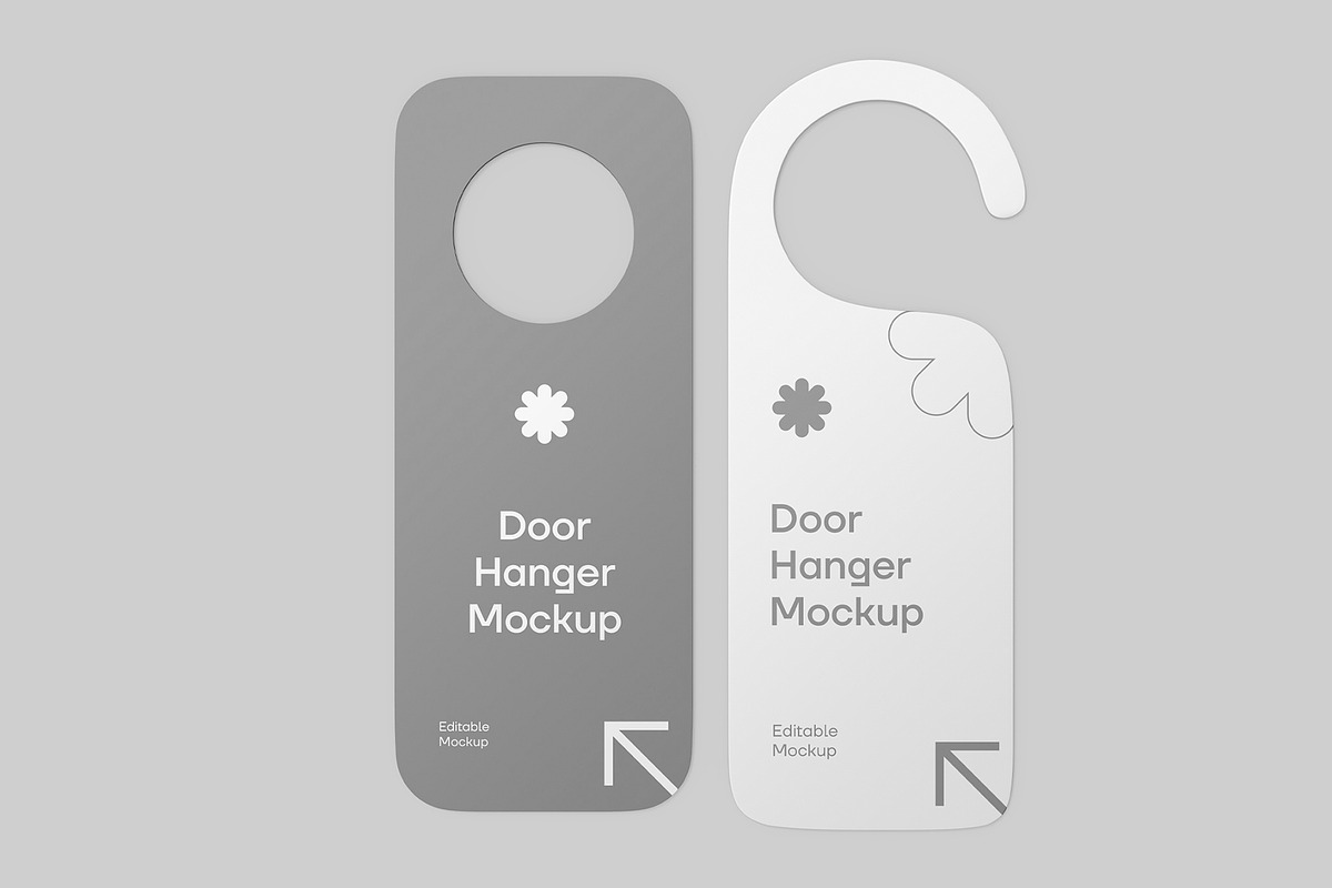 Door Hanger Mockup Set, a Product Mockup by graphypix (Photo 4 of 4)