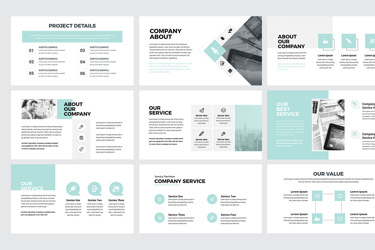 Company Pro Business PowerPoint, a Presentation Template by RsmBoutique2021 (Photo 3 of 5)
