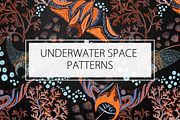 UNDERWATER / SPACE PATTERNS, a Pattern Graphic by ANAKOTO (Thumbnail 14 of 17)