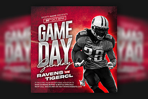 Game Day Football Flyer, a Flyer Template by Artonix