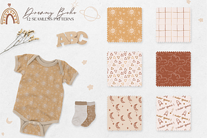 Terracotta Boho Seamless Patterns