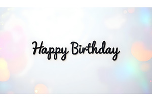 Happy Birthday minimalistic card, a Decorative Illustration by Elen_Art