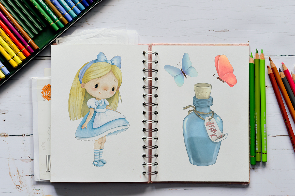 Alice in Wonderland PNG Clipart., a Food Illustration by RivusArt (Photo 8 of 8)
