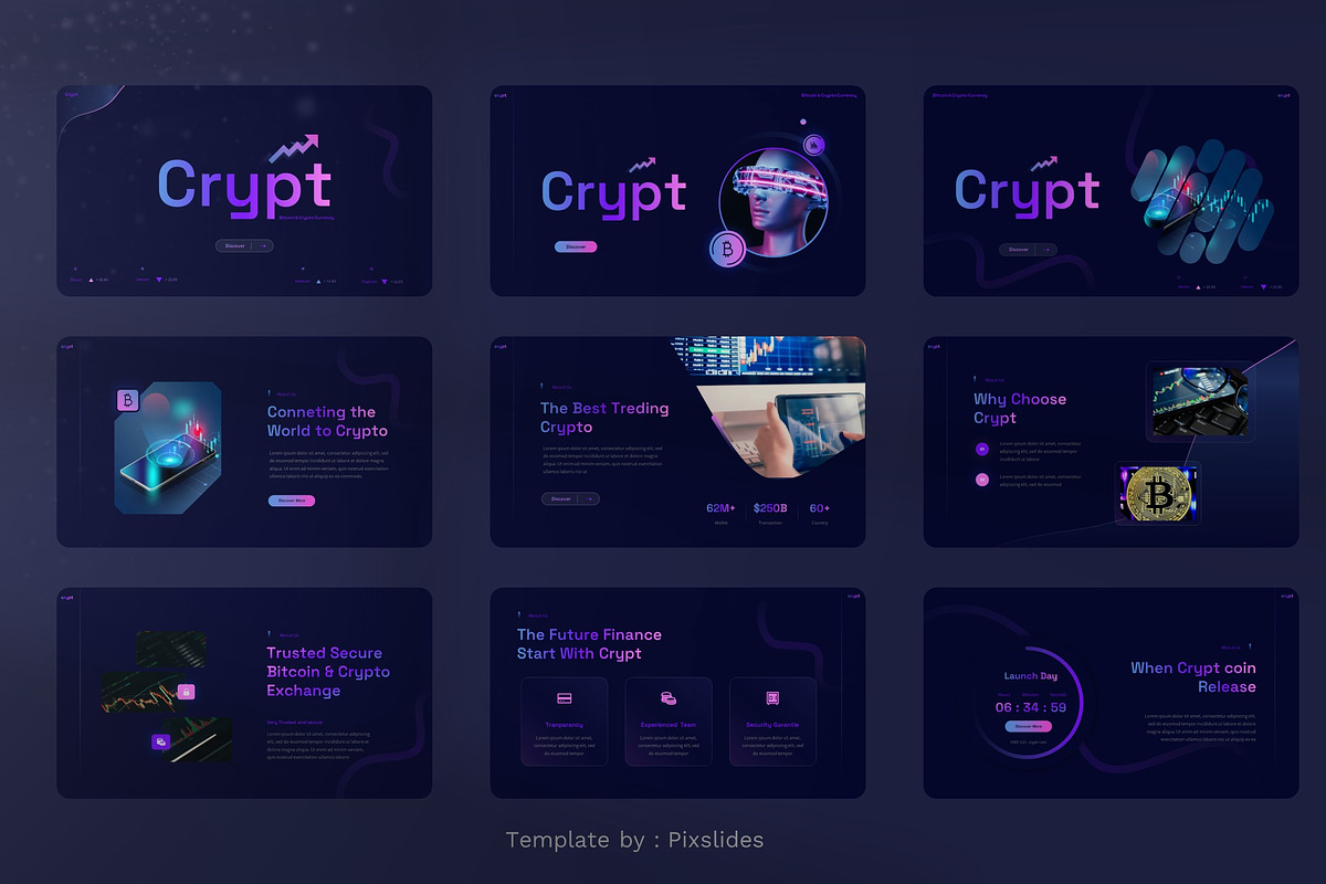 Cryptocurrency & Bitcoin Keynote, a Presentation Template by Pixslides (Photo 2 of 7)