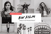 Black and White Film Preset, an Action Add-On by Persnickety Prints (Thumbnail 1 of 3)