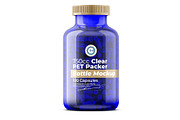 Blue Pills Bottle Mockup, a Packaging Mockup by Reformer Mockup (Thumbnail 3 of 6)