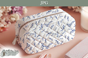 Blue Fern Toile Seamless Pattern, an Object Illustration by Willow Paige Farms (Thumbnail 4 of 8)