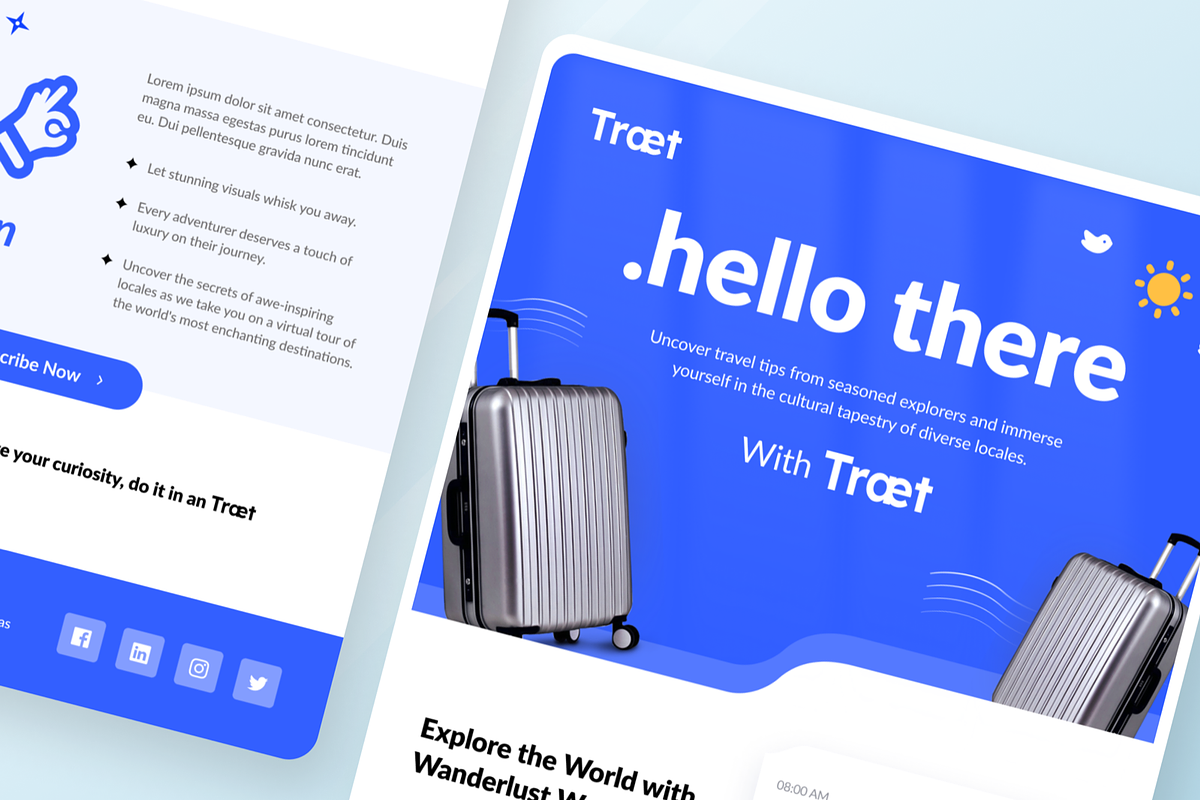 Traet - Travel Email Newsletter, a Templates & Theme by SquidPixey (Photo 4 of 6)