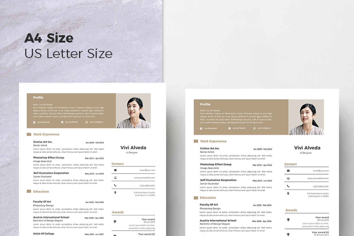 Vol.47 Resume & CV Template, a Resume Template by Hito Graphic (Photo 8 of 8)