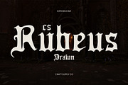 CS Rubeus Drawn, a Blackletter Font by Craft Supply Co. (Thumbnail 1 of 8)