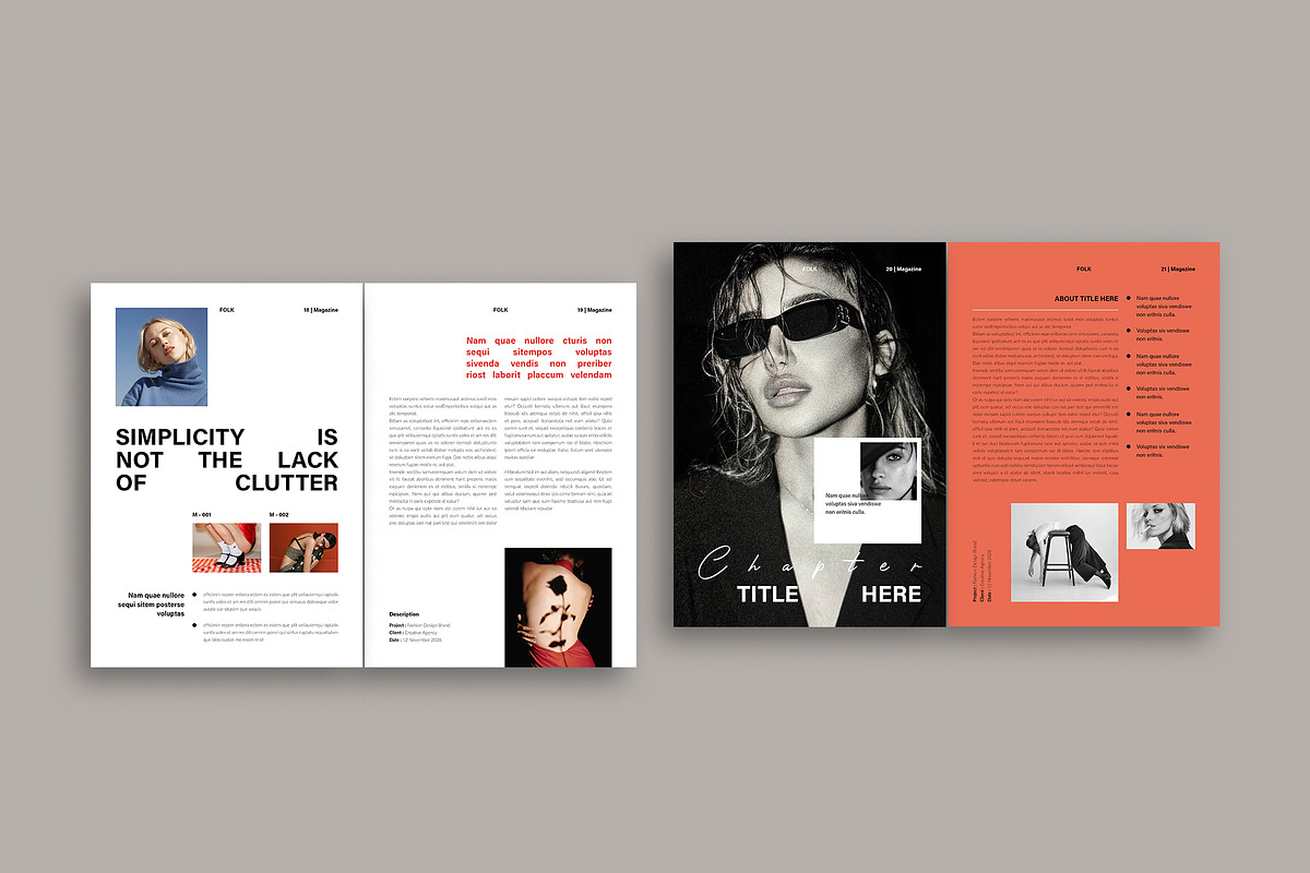 FOLK Modern Magazine Template, a Magazine Template by NorthPeak (Photo 11 of 14)