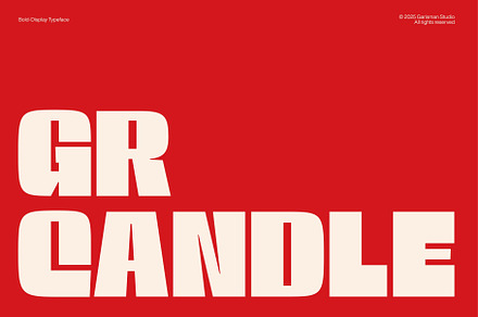 GR CANDLE - Bold Display