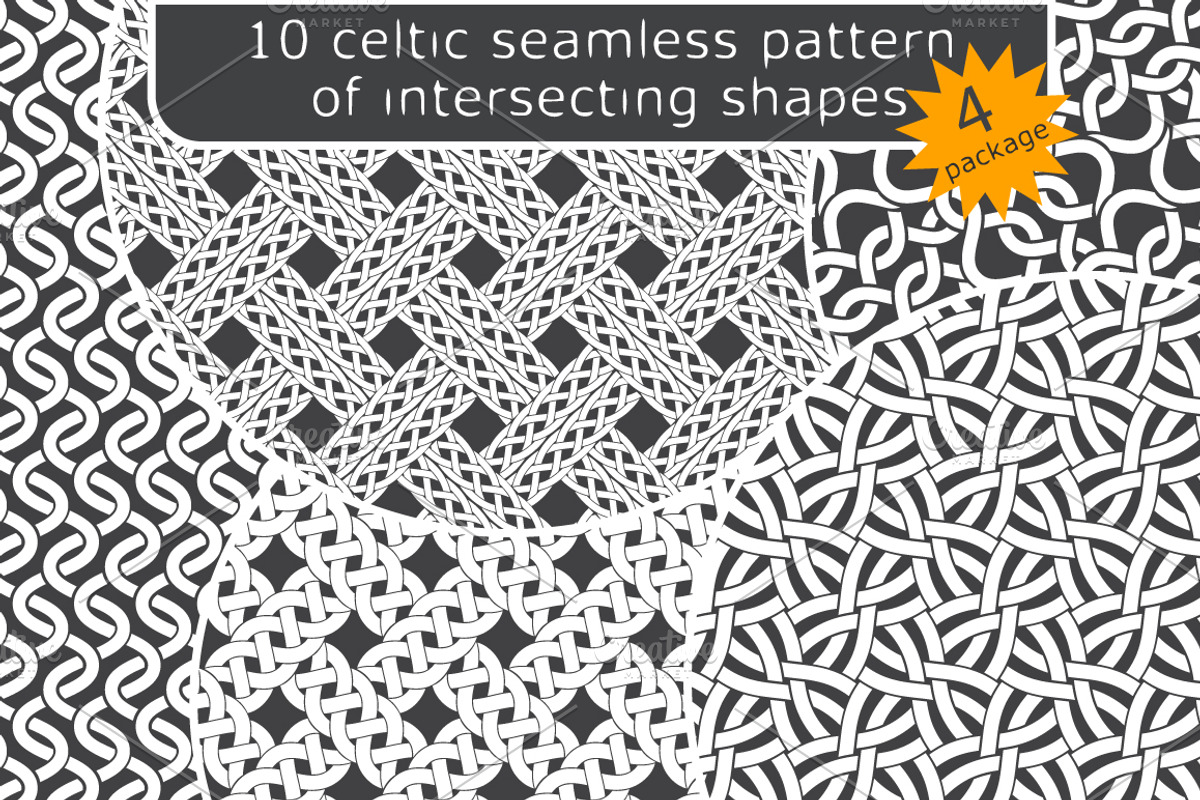 10 celtic patterns. Package 4, a Pattern Graphic by Guten Tag Vector (Photo 3 of 3)