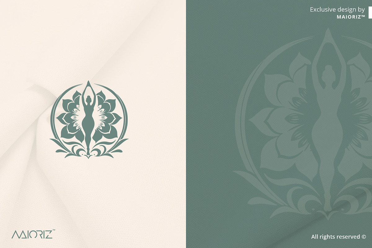 Yoga Flower Logo Template, a Branding & Logo Template by Maioriz Shop (Photo 2 of 2)