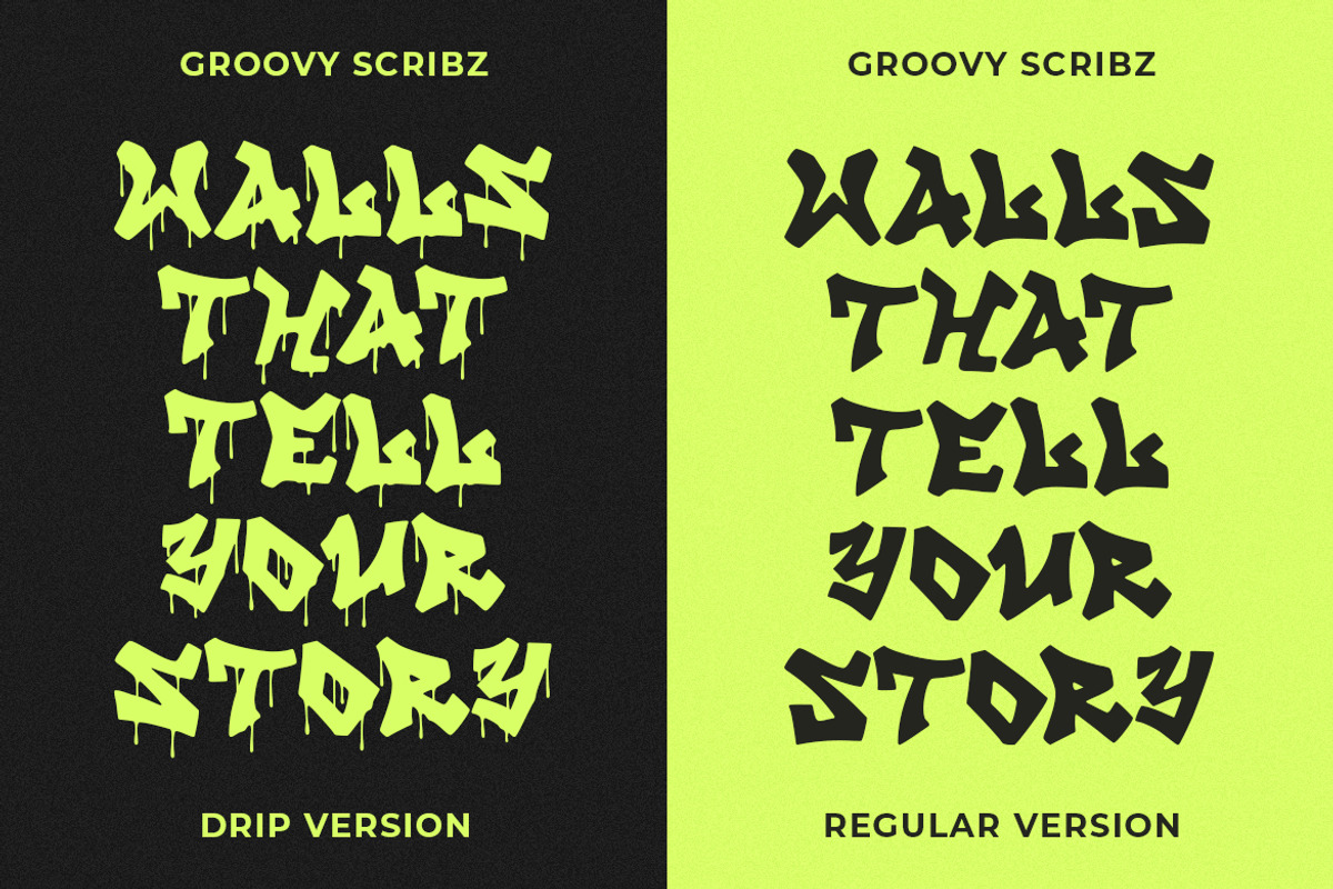 GF Scribz - Graffiti Font, a Handwritten Font by GroovyFontCo (Photo 6 of 7)