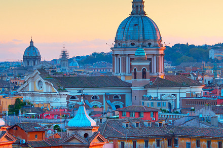 Rome Old Town at twilight, Italy, an Architecture Photo by joyt