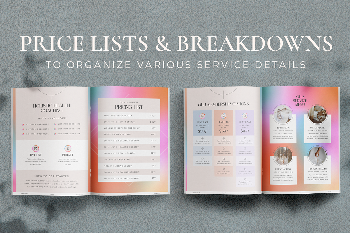 Welcome Packet & Service Guide, a Design Template by Studio Soluna (Photo 4 of 13)