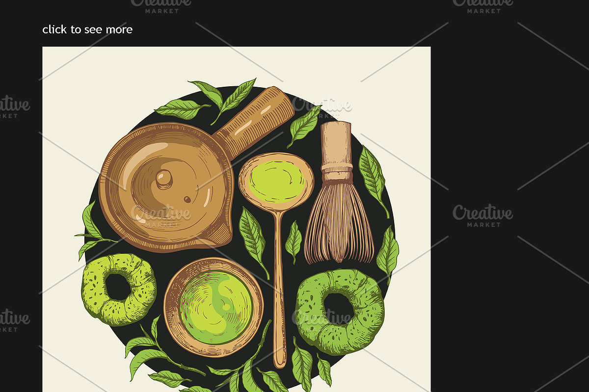 Matcha tea., a Food Illustration by Mona Monash (Photo 4 of 4)
