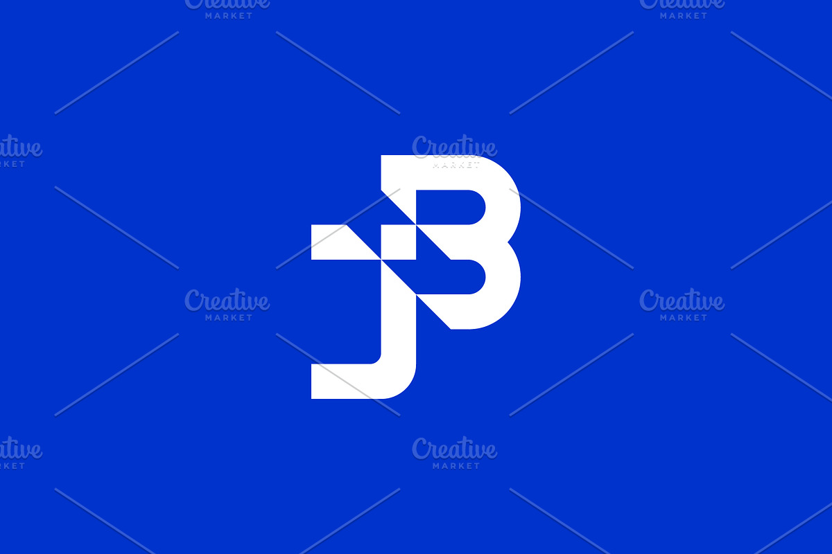 J and B Monogram Logo, a Branding & Logo Template by Rasagama Studio