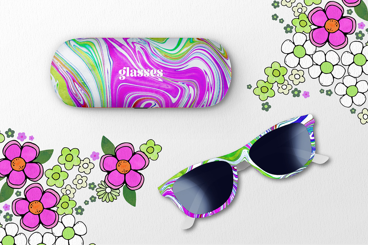 Groovy psychedelic textures kit, a Texture Graphic by AdenaJ (Photo 5 of 16)