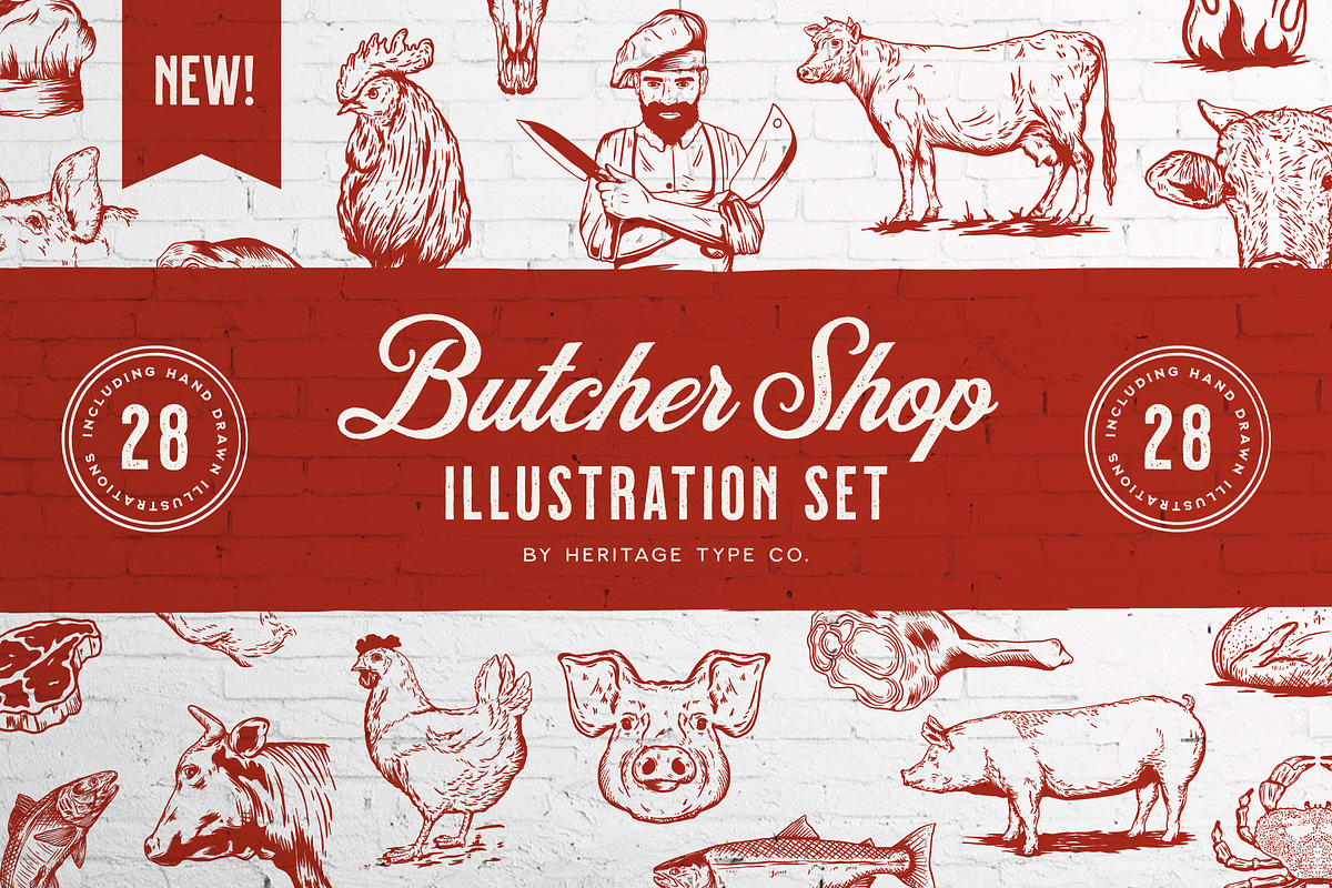 The Heritage Illustration Bundle, a Graphic by Heritage Type Co. (Photo 6 of 16)