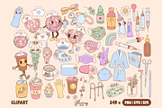 Groovy Retro Nurse Healthcare bundle, a Healthcare Illustration by Huxmay (Thumbnail 6 of 8)