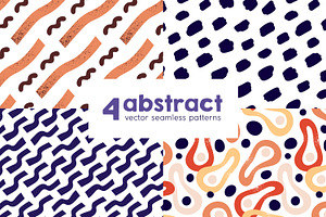 Modern abstract seamless patterns, a Pattern Graphic by Good Studio