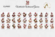 Watercolor Whimsical Gnomes PNG, an Illustration by NiiiNArt (Thumbnail 5 of 6)