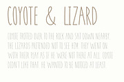 Coyote | A Playful Font, a Sans Serif Font by Josh O. (Thumbnail 3 of 9)