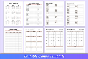 2024 Budget Planner Canva KDP