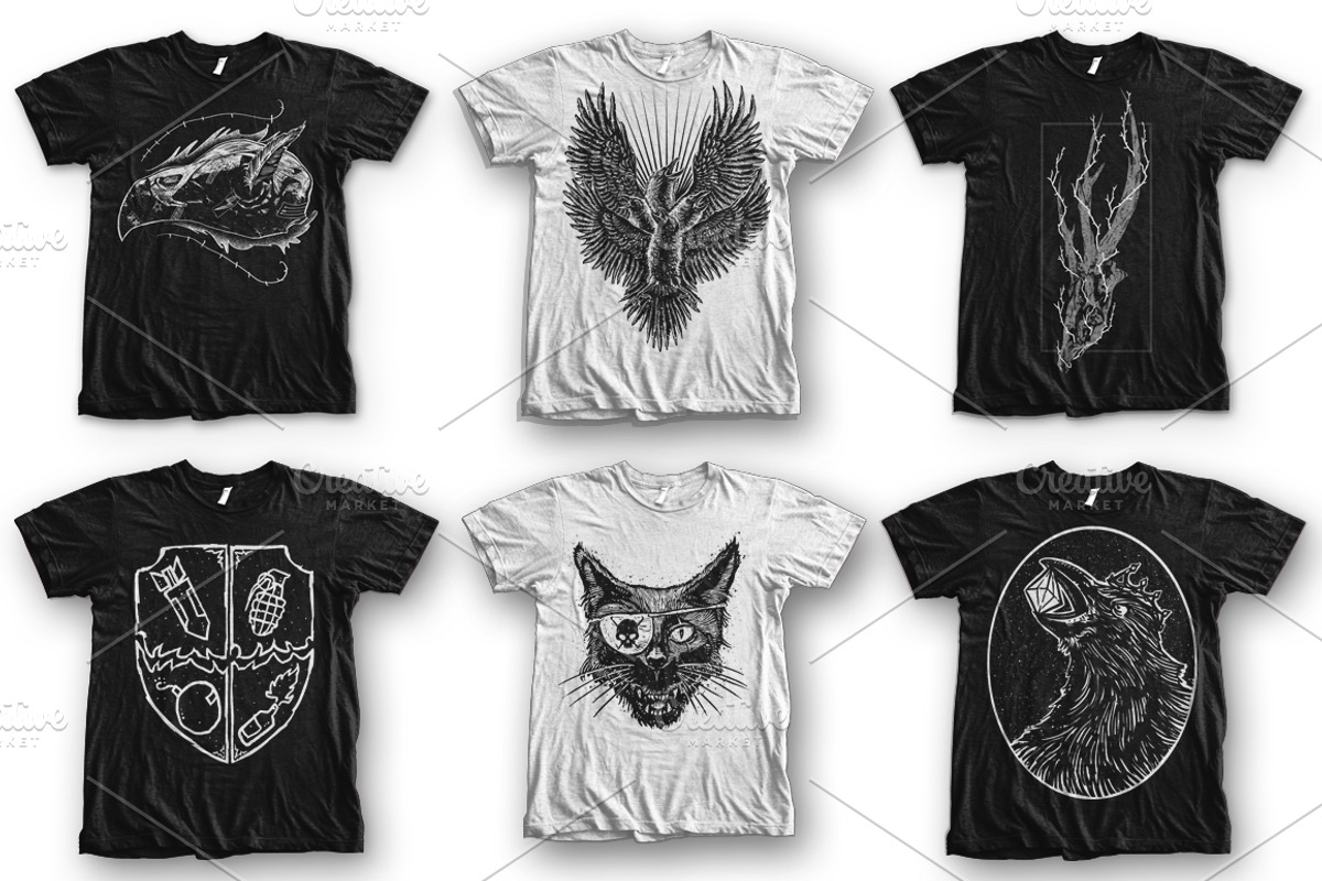 100 T-Shirt Designs Super Collection, an Animal Illustration by Design by sebrodbrick (Photo 14 of 35)