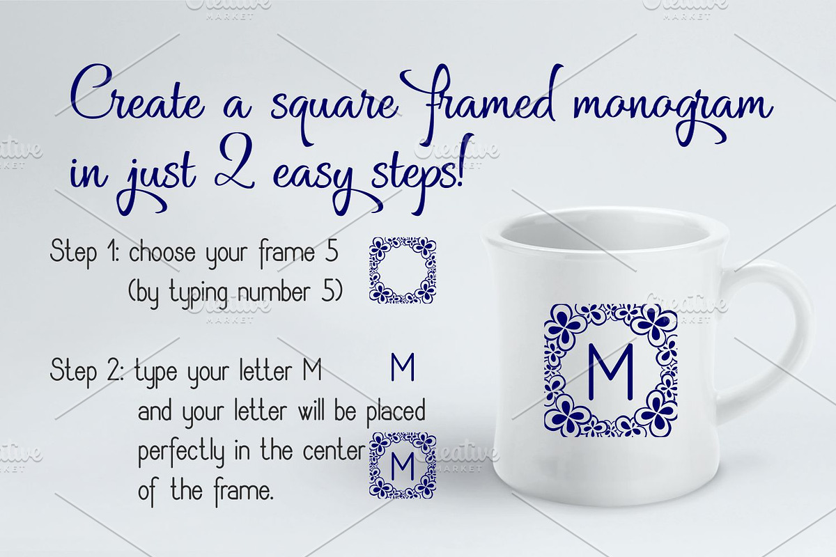 Square Monogram Framer preview 2